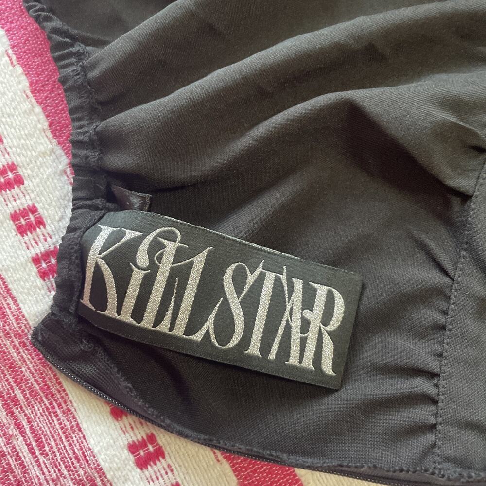 NWOT KILLSTAR Black Peasant Goth Knee-Length Short Sleeve Square Neck Large - Picture 8 of 12